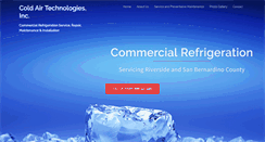 Desktop Screenshot of coldairtechnologies.com